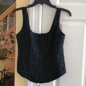 Nannett Lepore black lace top sz 4. Perfect cond.